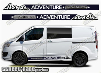 Transit Custom side graphics 072 - Mountain Edition