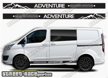 Transit Custom side graphics 073 - Mountain Edition