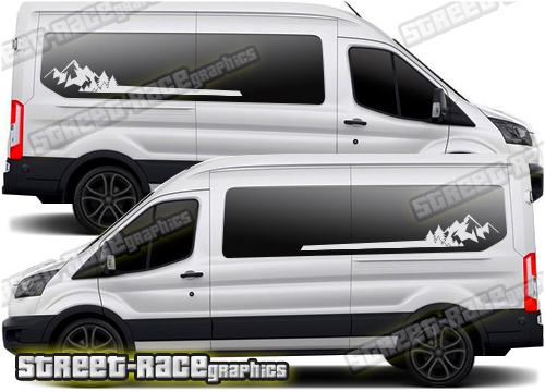 Ford Transit camper van graphics 102