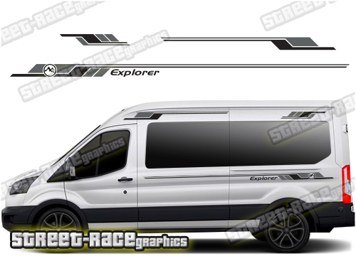 Ford Transit camper van graphics 107