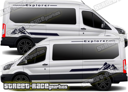 Ford Transit camper van graphics 108