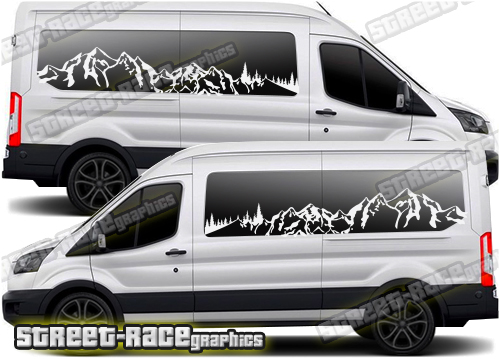 Ford Transit camper van graphics 112