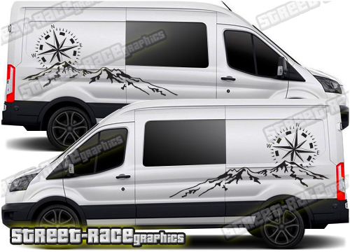 Ford Transit camper van graphics 140