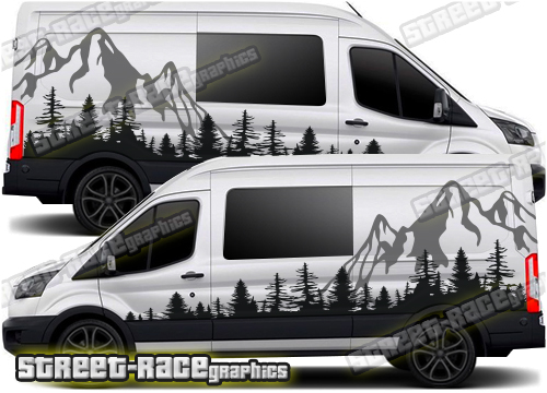 Ford Transit camper van graphics 169