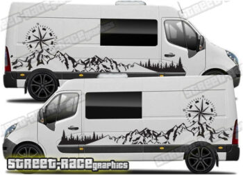 Movano – Master – NV400 camper van stickers 138 - MOUNTAIN EDITION