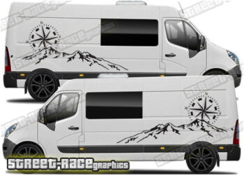 Movano – Master – NV400 camper van stickers 140 - MOUNTAIN EDITION