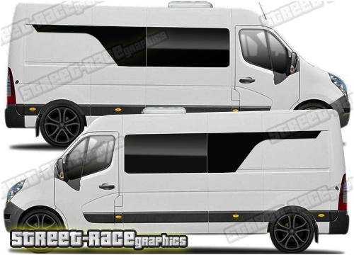 Movano – Master – NV400 camper van stickers 145 - window extender