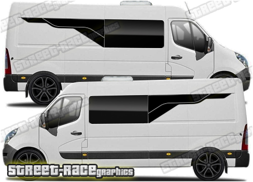 Movano – Master – NV400 camper van stickers 149 - window extender