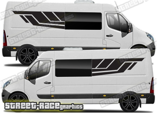 Movano – Master – NV400 camper van stickers 153 - window extender