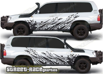 Toyota Land Cruiser 80 & 100 series 002 - mud splatter graphics