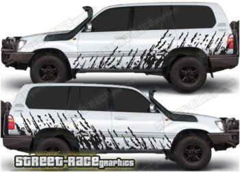 Toyota Land Cruiser 80 & 100 series 003 - mud splatter graphics