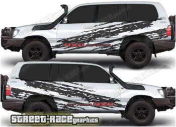 Toyota Land Cruiser 80 & 100 series 007 - ripped graphics