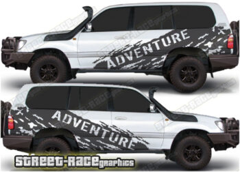 Toyota Land Cruiser 80 & 100 series 012 - Adventure overland graphics