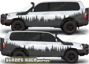 Toyota Land Cruiser 80 & 100 series 023 - Forest overland graphics