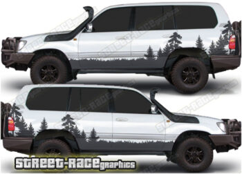 Toyota Land Cruiser 80 & 100 series 025 - Forest overland graphics