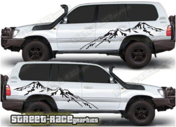 Toyota Land Cruiser 80 & 100 series 029 - Mountain adventure graphics