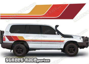 Toyota Land Cruiser 80 & 100 series 043 - Retro stripes