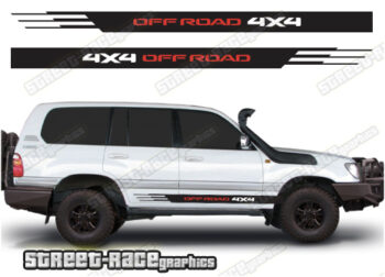 Toyota Land Cruiser 80 & 100 series 051 - 4X4 off road racing stripes