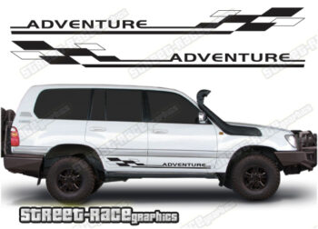 Toyota Land Cruiser 80 & 100 series 058 - Adventure racing stripes