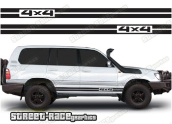 Toyota Land Cruiser 80 & 100 series 059 - 4x4 racing stripes