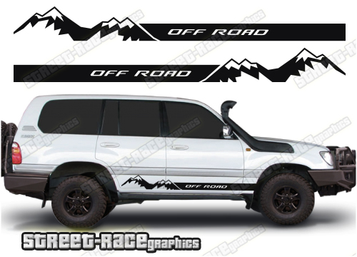Toyota Land Cruiser 80 & 100 series 061 - off road racing stripes