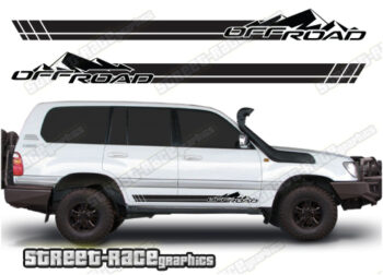Toyota Land Cruiser 80 & 100 series 064 - off road racing stripes