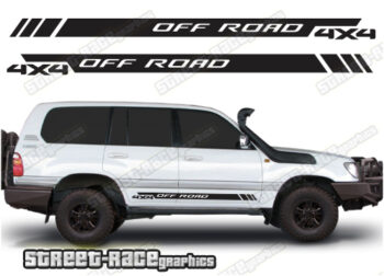 Toyota Land Cruiser 80 & 100 series 066 - off road 4x4 racing stripes