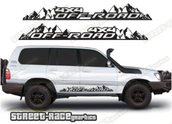 Toyota Land Cruiser 80 & 100 series 067 - off road 4x4 decals