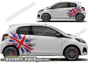 Peugeot 107 & 108 large graphics 045 - UNION JACK