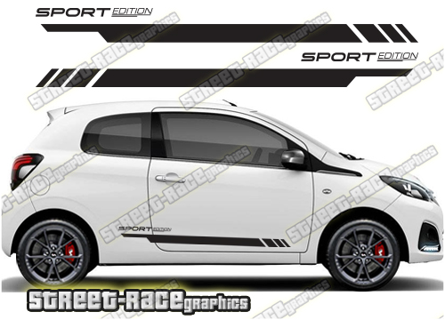 Peugeot 108 racing stripes 102