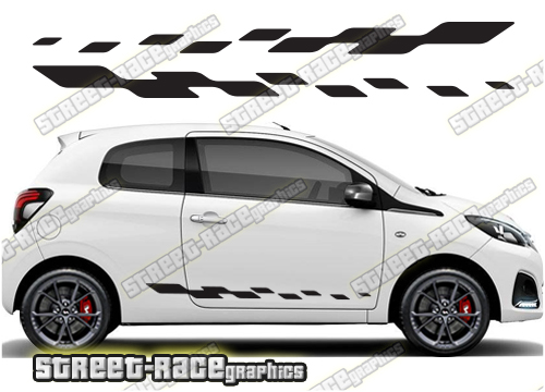 Peugeot 108 racing stripes 107