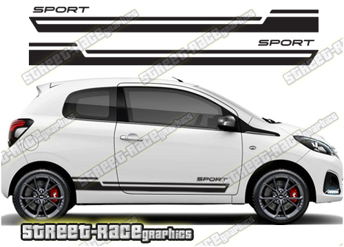 Peugeot 108 racing stripes 109