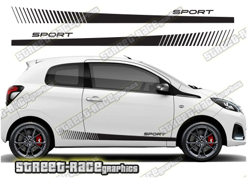 Peugeot 108 racing stripes 111
