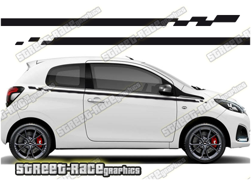 Peugeot 108 racing stripes 112