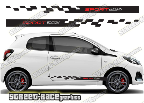 Peugeot 108 racing stripes 115