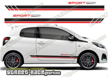 Peugeot 108 racing stripes 122