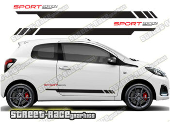 Peugeot 108 racing stripes 123