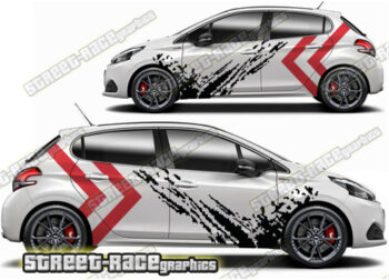 Peugeot 208 large graphics 024 - Mud splatter