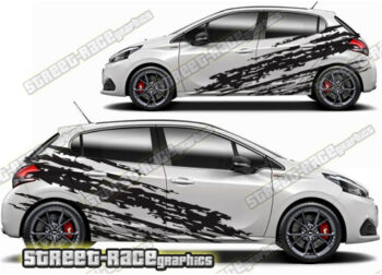 Peugeot 208 large graphics 039 - Ripped