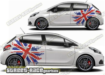 Peugeot 208 large graphics 045 - UNION JACK