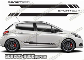 Peugeot 208 racing stripes 102