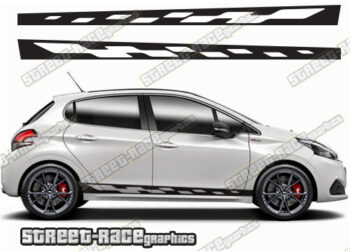 Peugeot 208 racing stripes 105