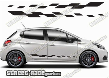 Peugeot 208 racing stripes 107