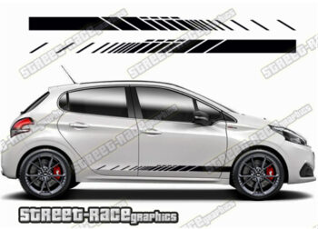 Peugeot 208 racing stripes 108