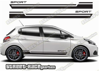 Peugeot 208 racing stripes 109