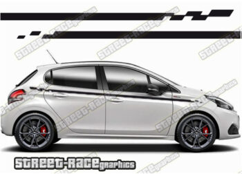 Peugeot 208 racing stripes 112