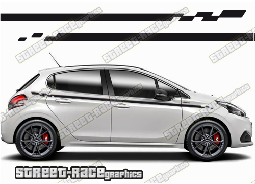 Peugeot 208 racing stripes 112