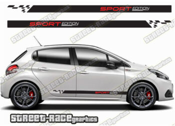 Peugeot 208 racing stripes 116