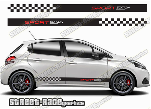 Peugeot 208 racing stripes 117