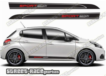 Peugeot 208 racing stripes 118